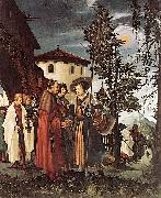 St Florian Taking Leave of the Monastery Albrecht Altdorfer